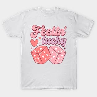 Feeling Lucky T Shirt Valentine T shirt For Women T-Shirt